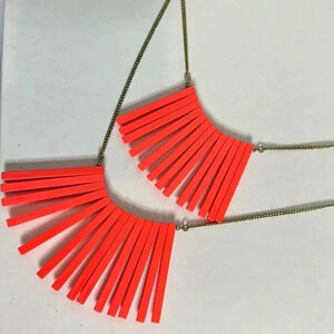 Double Tier Orange Necklace